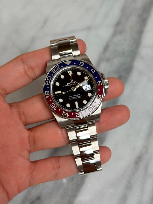 Rolex 2022 126710BLRO Oyster Pepsi Preowned Complete 13834