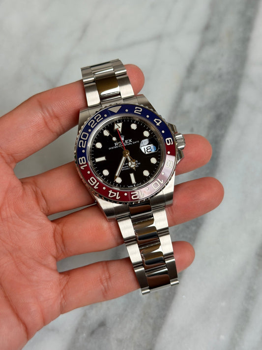 Rolex 2022 126710BLRO Oyster Pepsi Preowned Complete 14206
