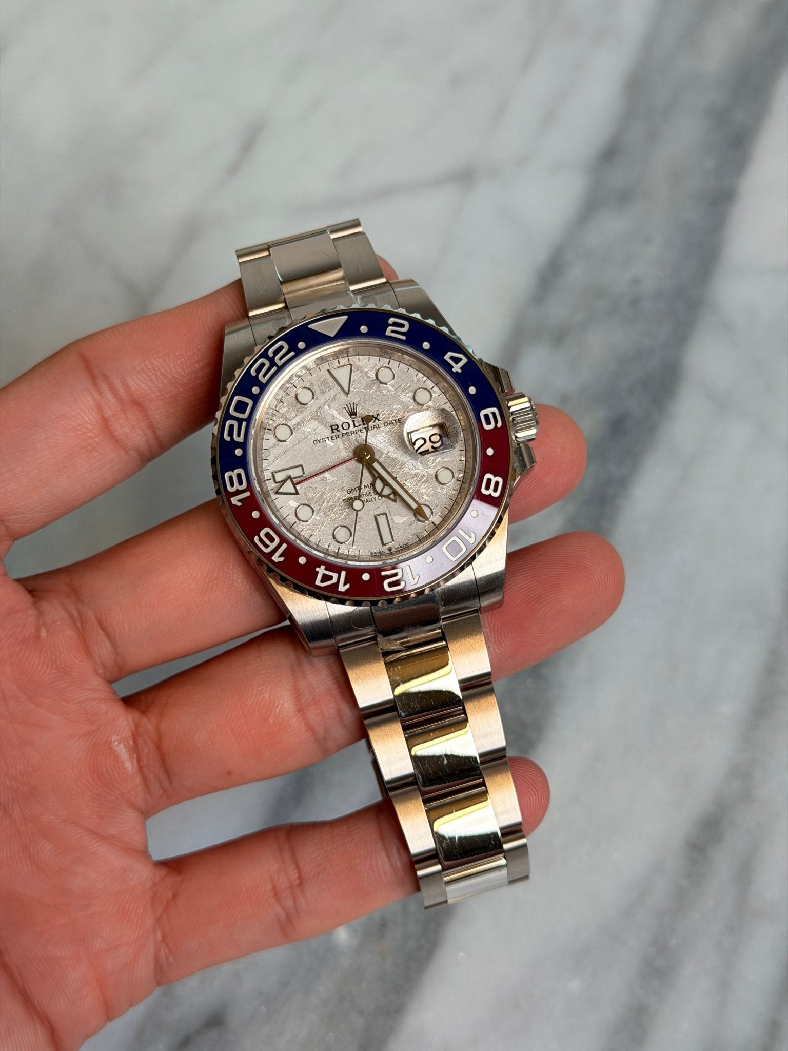 Rolex 2022 126719BLRO Meteorite Preowned Complete 14454