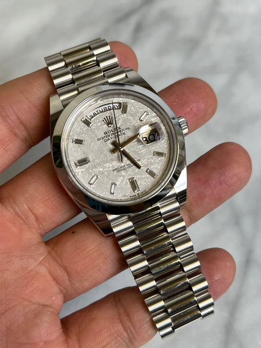 Rolex 2022 228206A Meteorite Preowned Complete 14115