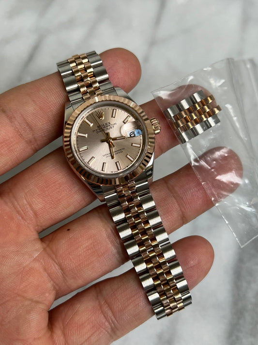 Rolex 2022 279171 Jubilee Silver Index DJ28 Preowned Complete 14094