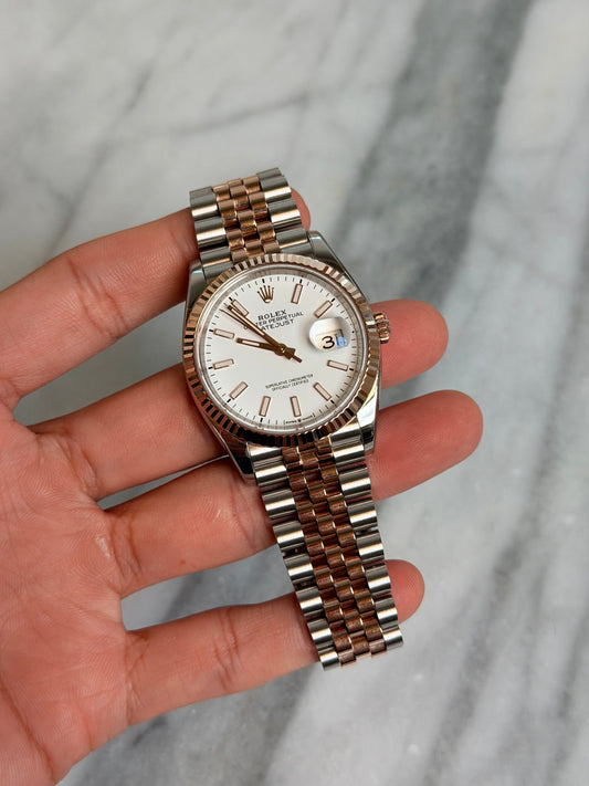 Rolex 2023 126231 Jubilee White Index Preowned Complete w/ white tag 14592
