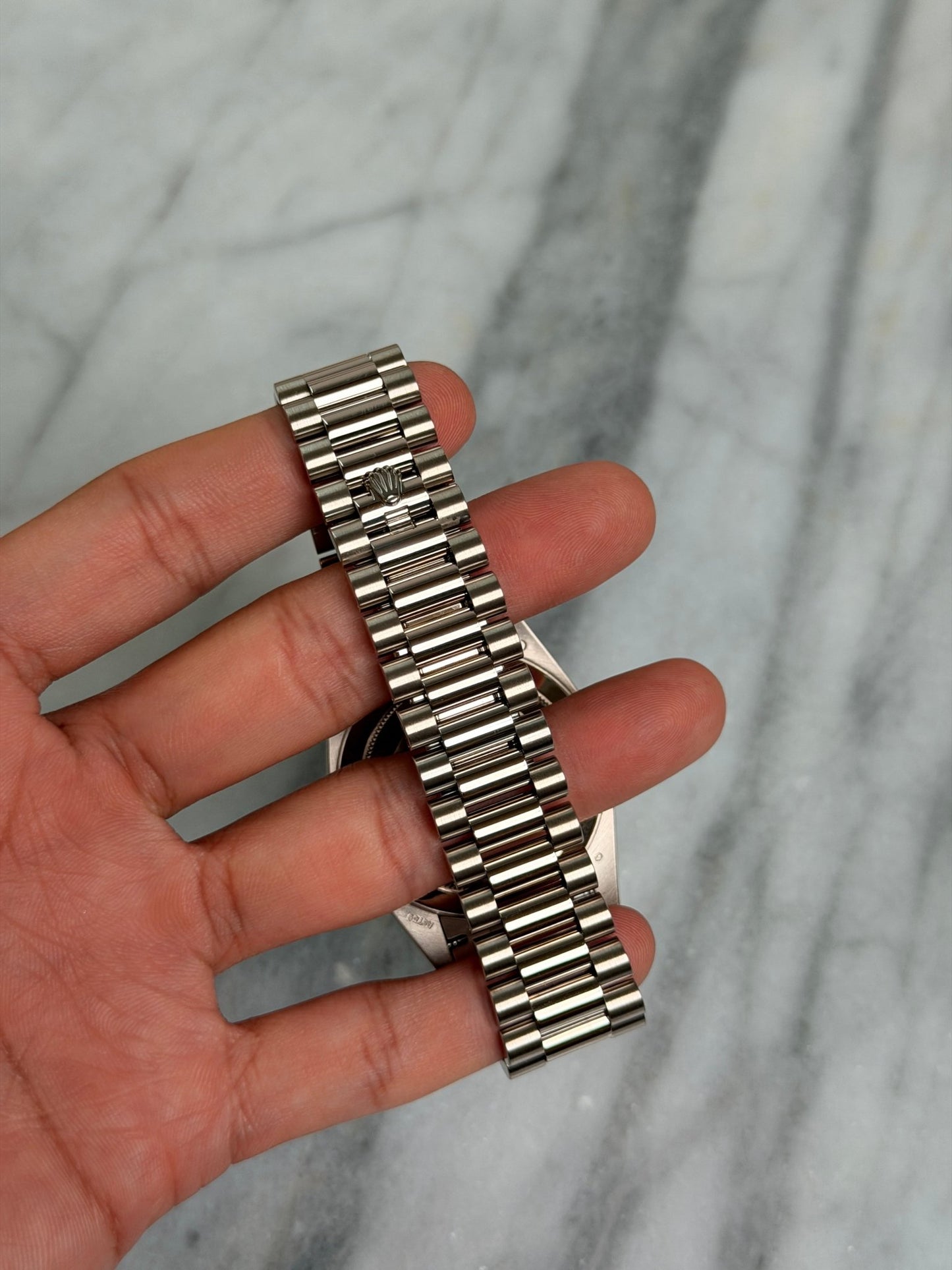 Rolex 2023 228239A Sapphire Pave Preowned Complete 14916
