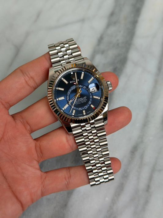 Rolex 2023 326934 Jubilee Blue Sky Preowned Complete w/ White Tag 14857
