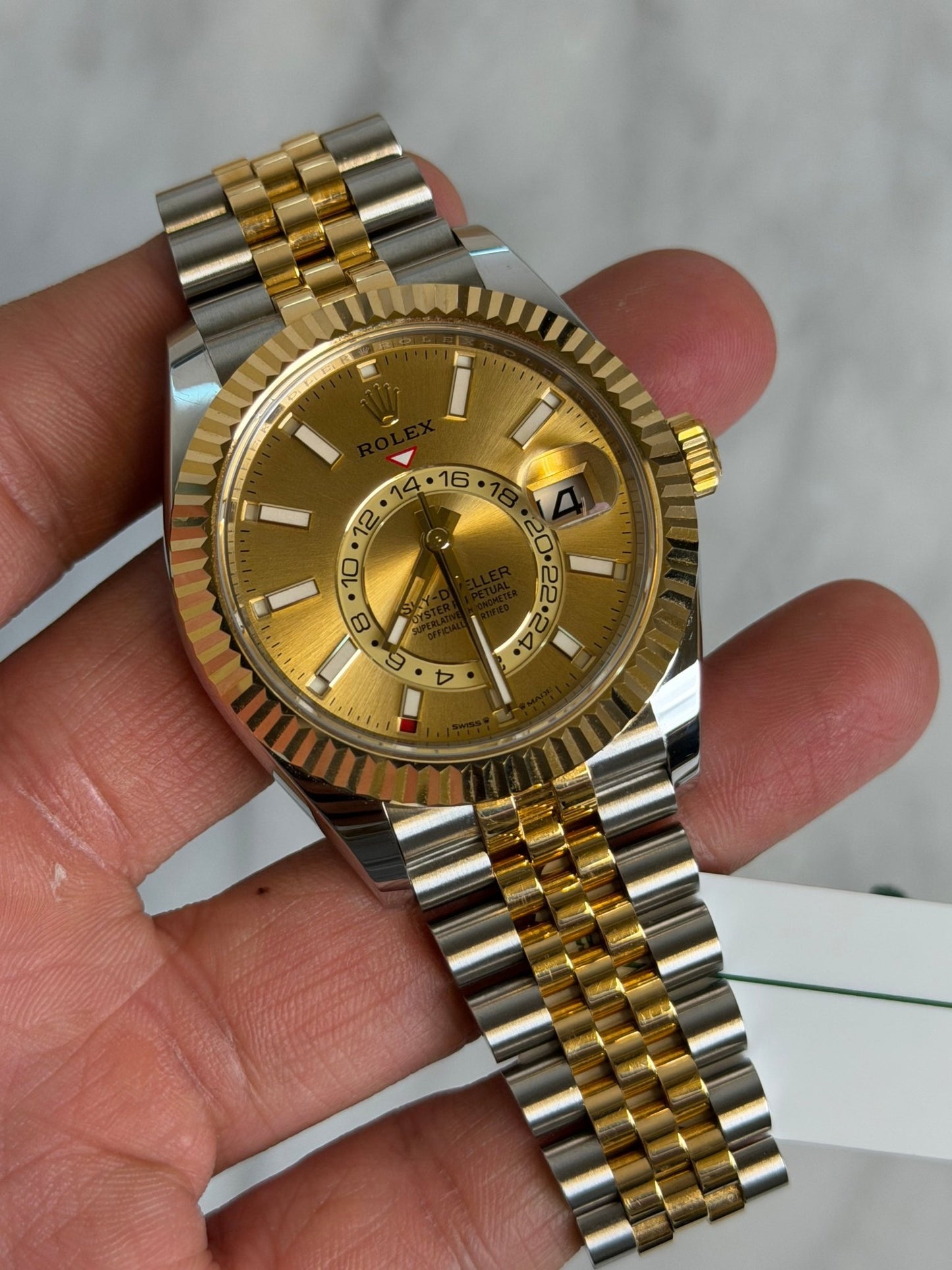 Rolex 2023 336933 Jubilee Champ Sky Preowned Complete w/ White Tag 14872
