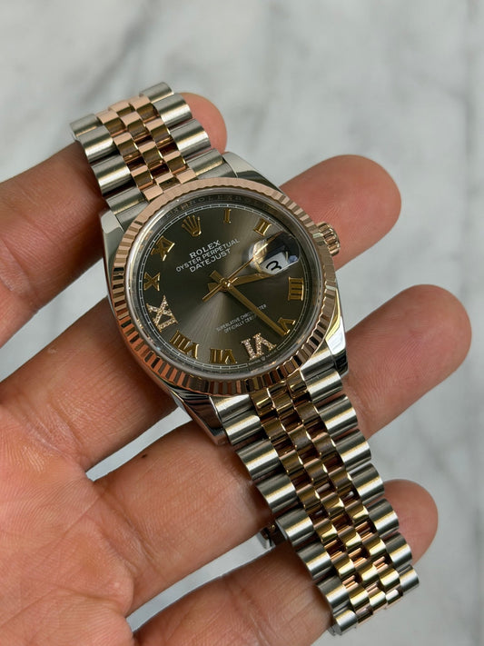 Rolex 2024 126231VI Jubilee Grey VI/IX Diamond DJ36 Preowned Complete 14607