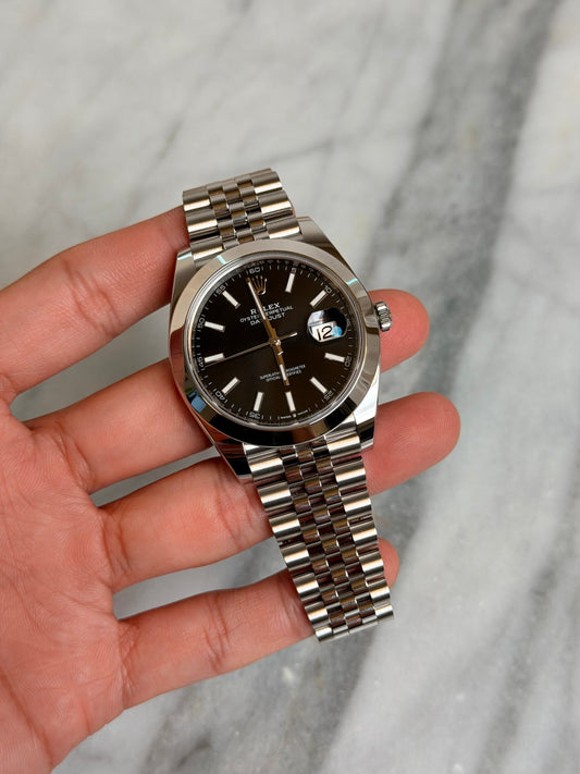 Rolex 2024 126300 Jubilee Black Index New Complete 14742