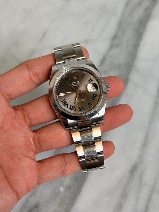 Rolex 2024 126300 Oyster Wimbledon Preowned Complete 14568