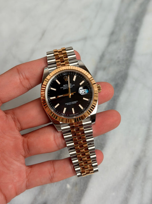 Rolex 2024 126333 Jubilee Black Index Preowned Complete 14643