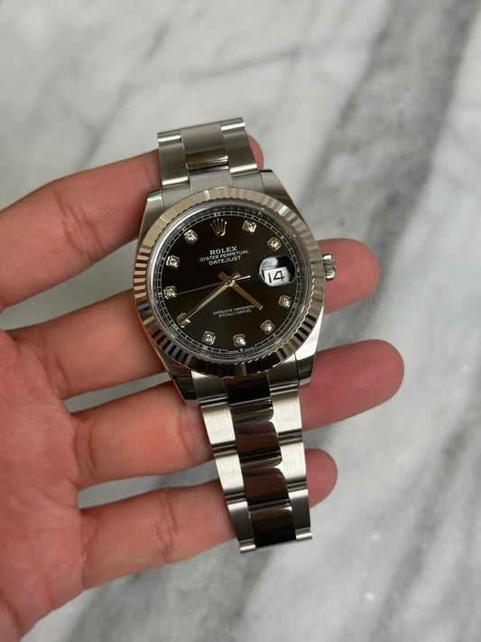 Rolex 2024 126334G Oyster Black Diamond New Complete 11992