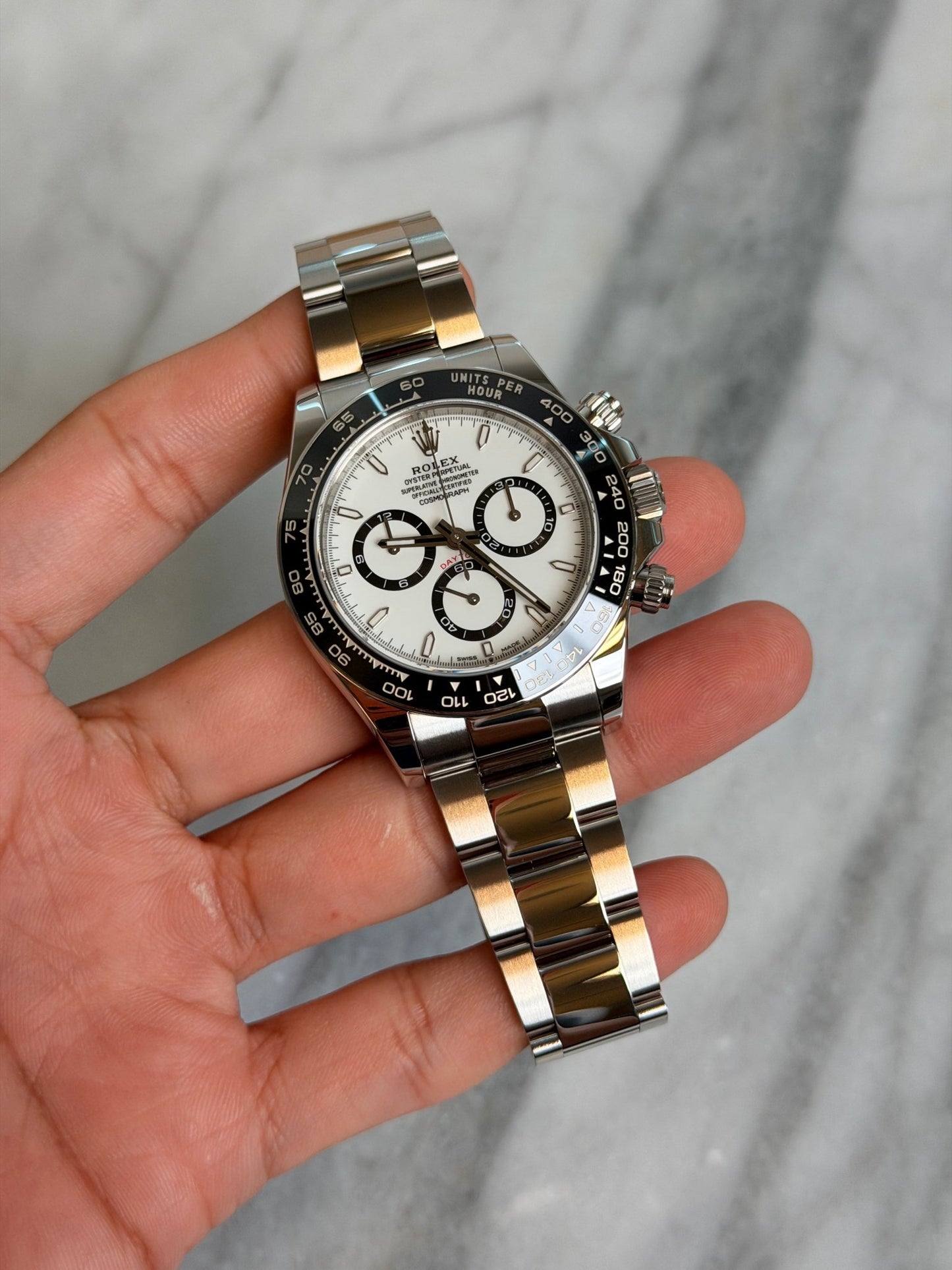 Rolex 2024 126500LN Panda Preowned and Polished Complete 14595