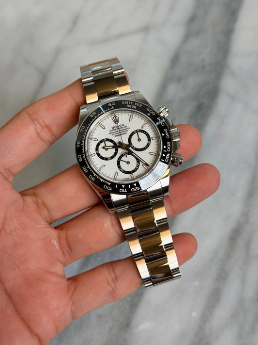 Rolex 2024 126500LN Panda Preowned and Polished Complete 14595