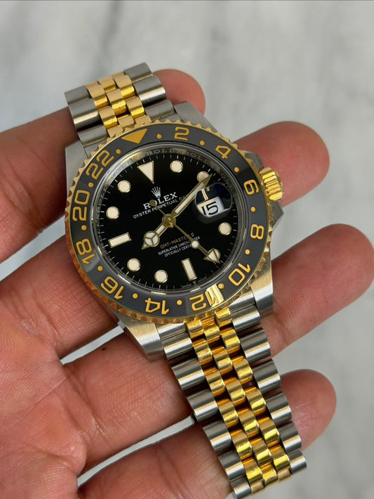Rolex 2024 126713GRNR TT GMT Preowned Complete 14601