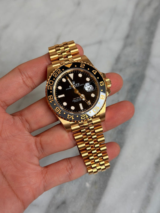 Rolex 2024 126718GRNR YG GMT Preowned Complete 14360