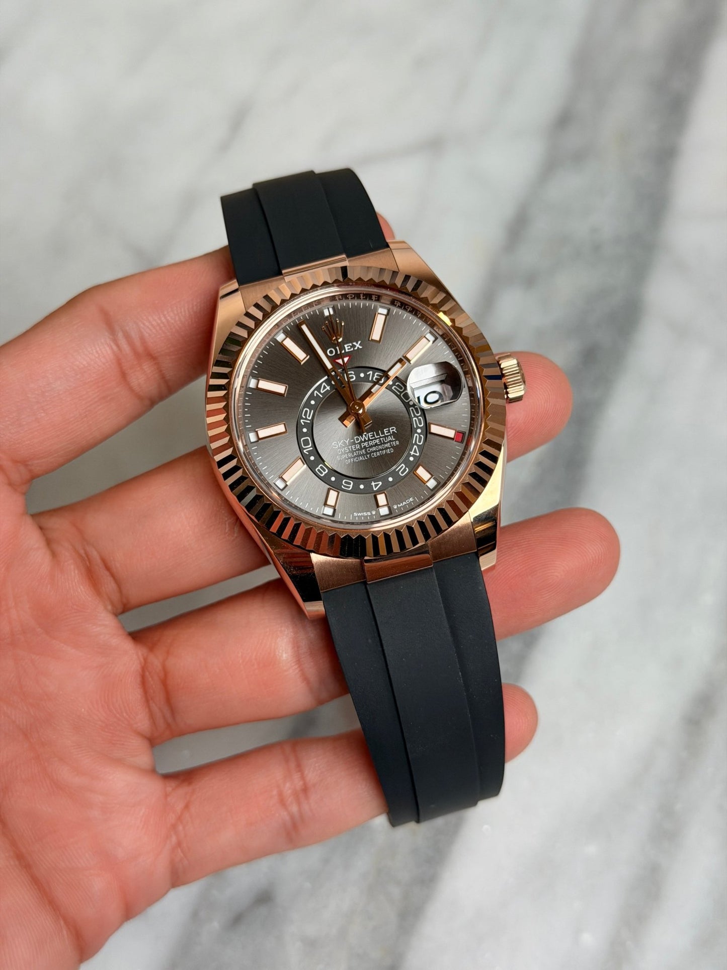 Rolex 2024 336235 Rhodium Skyflex Preowned Complete 14241
