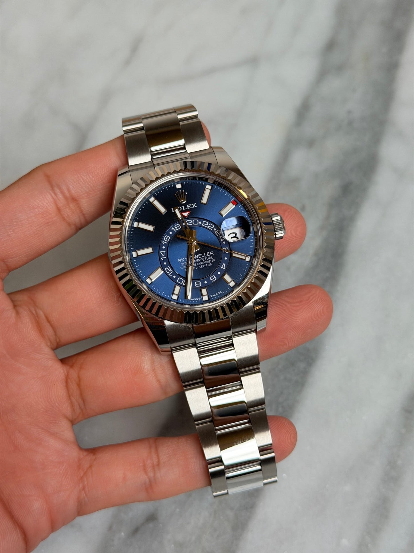 Rolex 2024 336934 Oyster Blue Sky Preowned Complete 14197