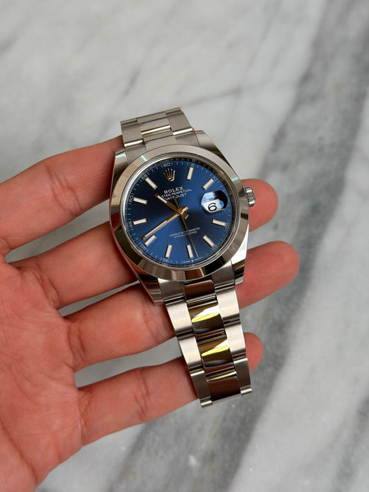 Rolex 2025 126300 Oyster Blue Index New Complete 14675