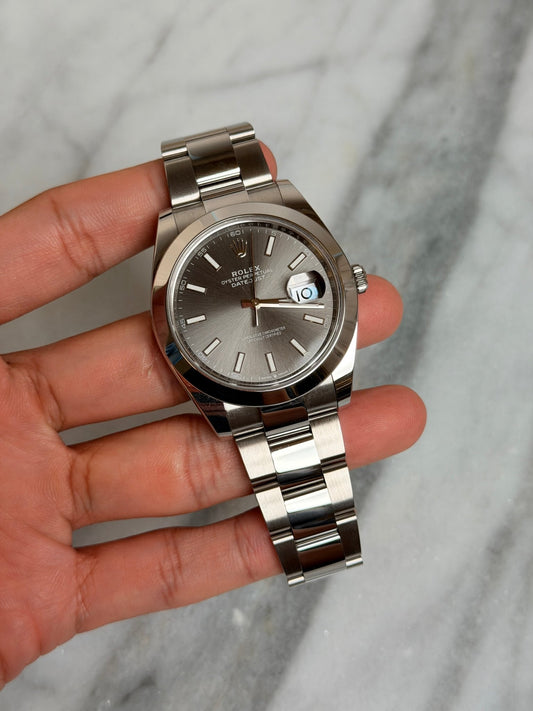 Rolex 2025 126300 Oyster Grey Index New Complete 14153
