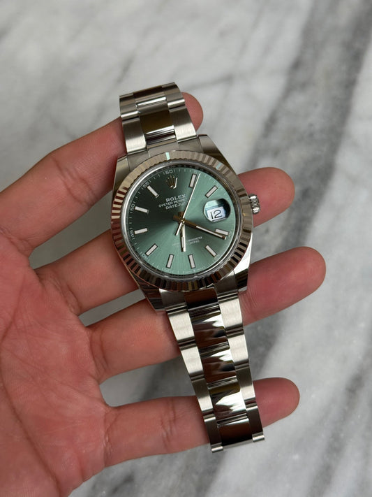 Rolex 2025 126334 Oyster Green Index New, Complete 12123