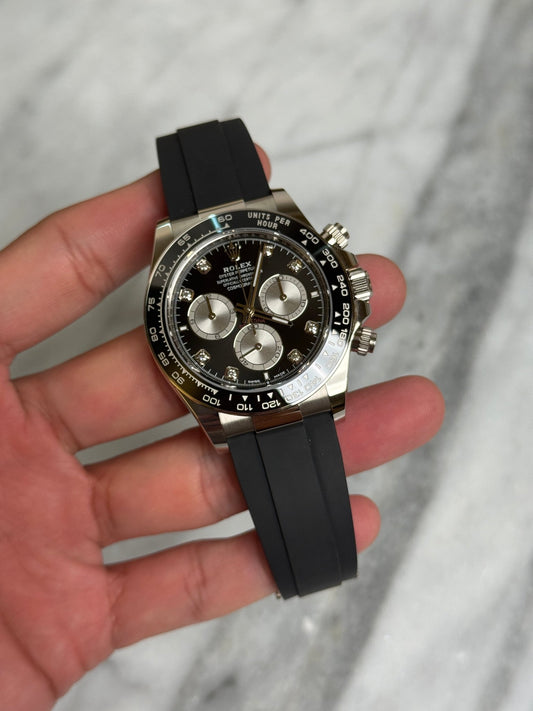 Rolex 2025 126519G Black Diamond, DF Straps New Complete 12440
