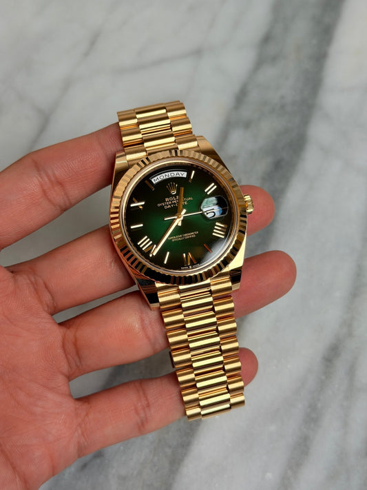 Rolex 2025 228238 Green Ombre New Complete 14239