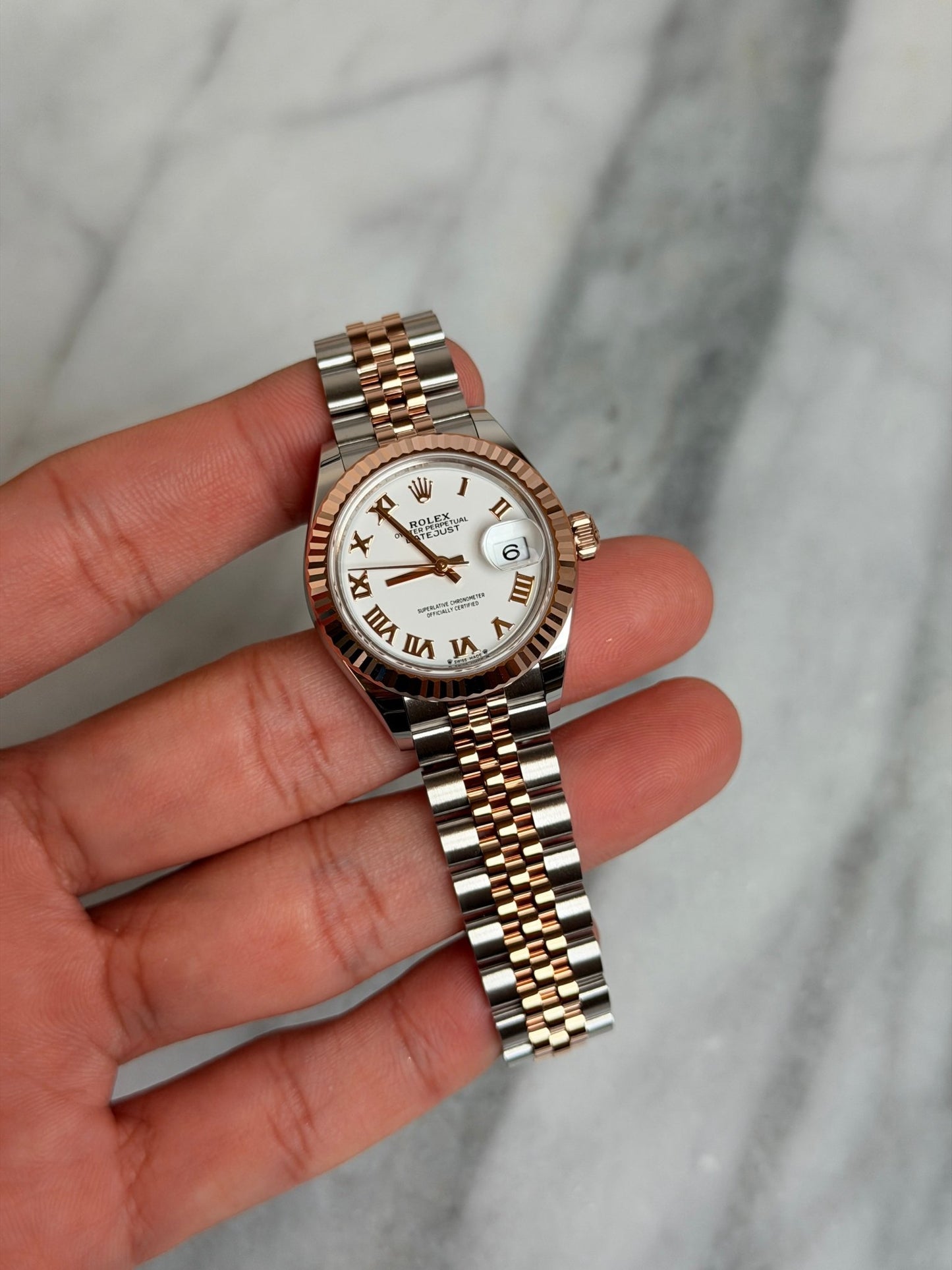 Rolex 2025 279171 Jubilee White Roman DJ28 New Complete 13377