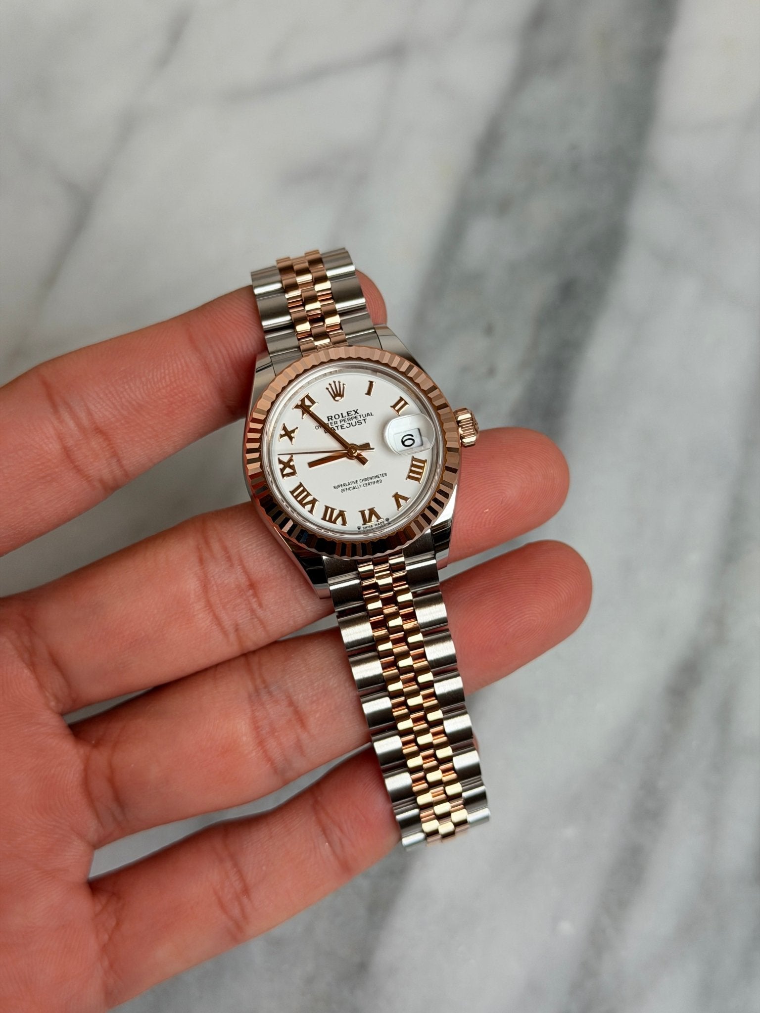 Rolex 2025 279171 Jubilee White Roman DJ28 New Complete 13377