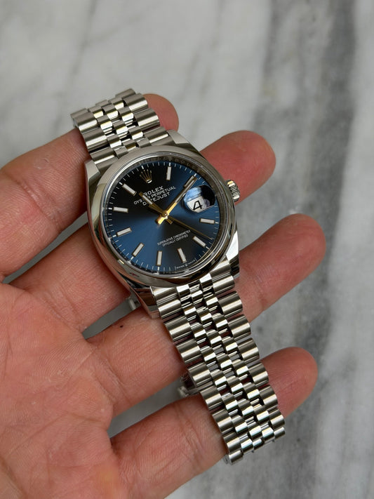 Rolex 2026 126200 Jubilee Blue Index DJ36 New Complete 14399