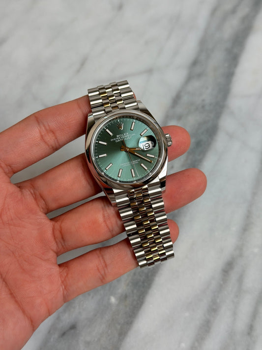 Rolex 2026 126200 Jubilee Green Index DJ36 New Complete 14636