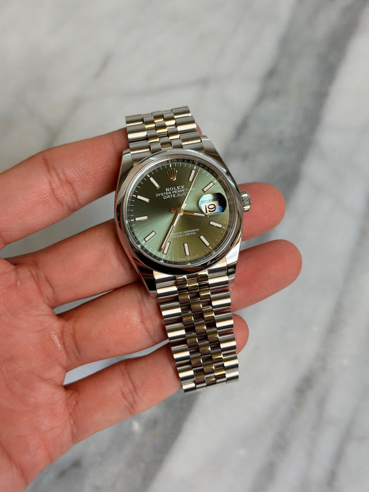 Rolex 2026 126200 Jubilee Green Index New Complete 14560
