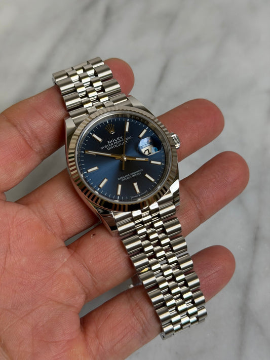Rolex 2026 126234 Jubilee Blue Index DJ36 New Complete 14470