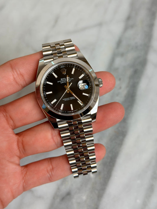 Rolex 2026 126300 Jubilee Black Index New Complete 14764