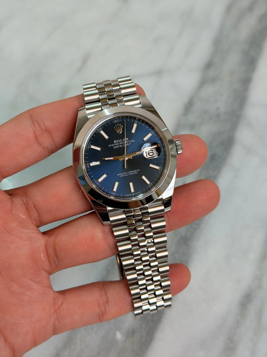 Rolex 2026 126300 Jubilee Blue Index New Complete 14257