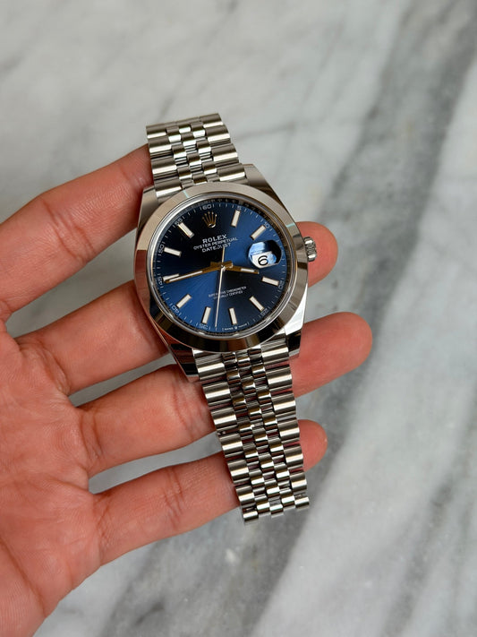 Rolex 2026 126300 Jubilee Blue Index New Complete 14342