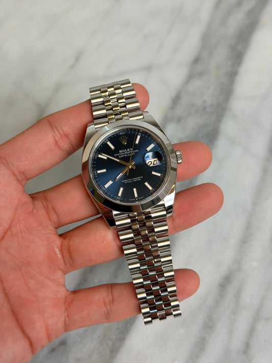 Rolex 2026 126300 Jubilee Blue Index New Complete 14573