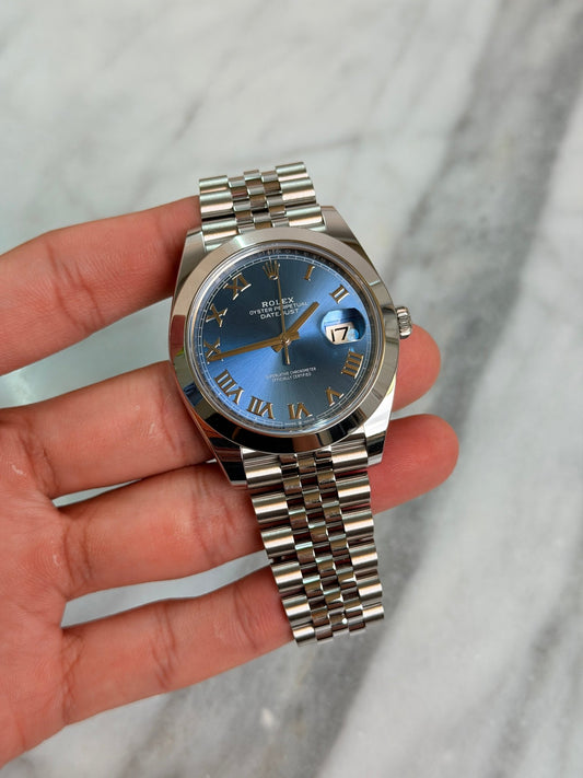 Rolex 2026 126300 Jubilee Blue Roman New Complete 14265
