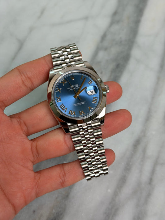 Rolex 2026 126300 Jubilee Blue Roman New Complete 14891