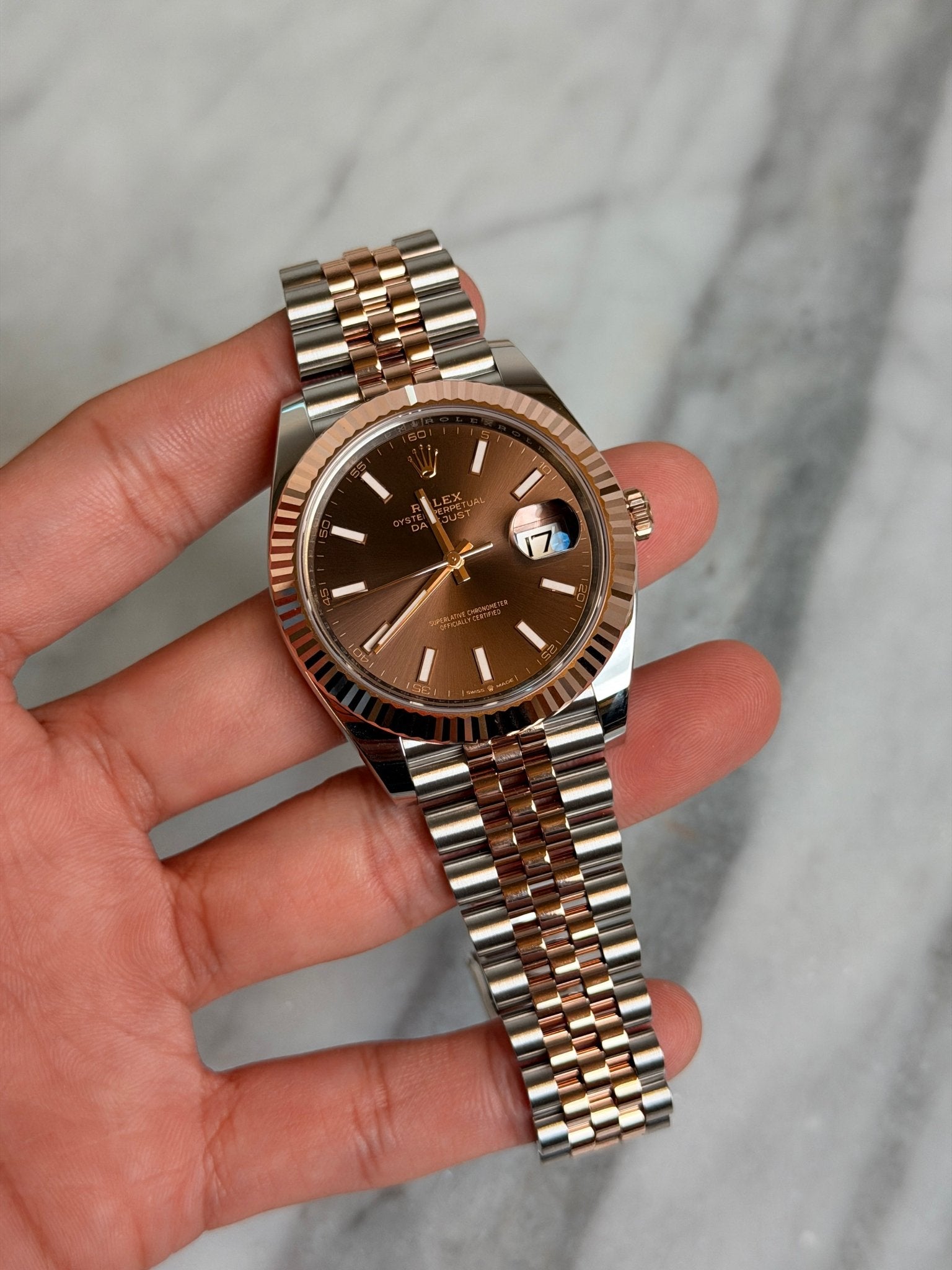 Rolex 2026 126331 Jubilee Choco Index New Complete 14723