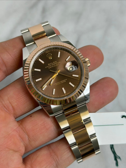 Rolex 2026 126331 Oyster Choco Index New Complete w/ White Tag 14615