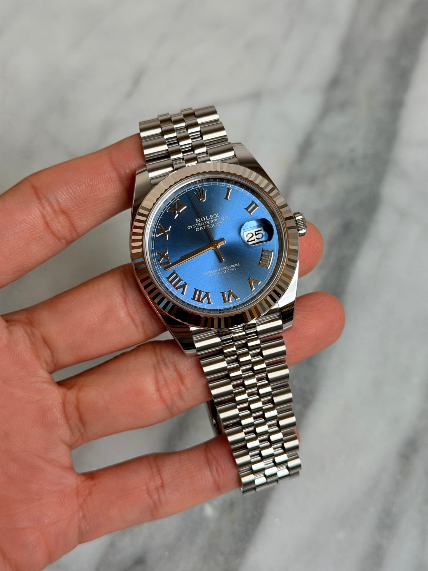 Rolex 2026 126334 Jubilee Blue Roman New Complete 14338
