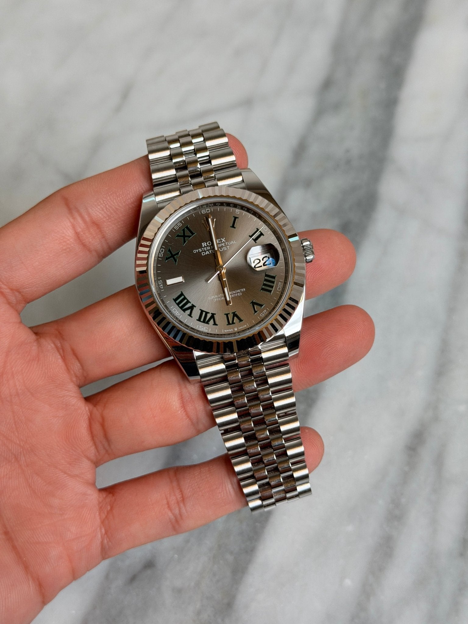 Rolex 2026 126334 Jubilee Wimbledon New Complete w/ White Tag 14766