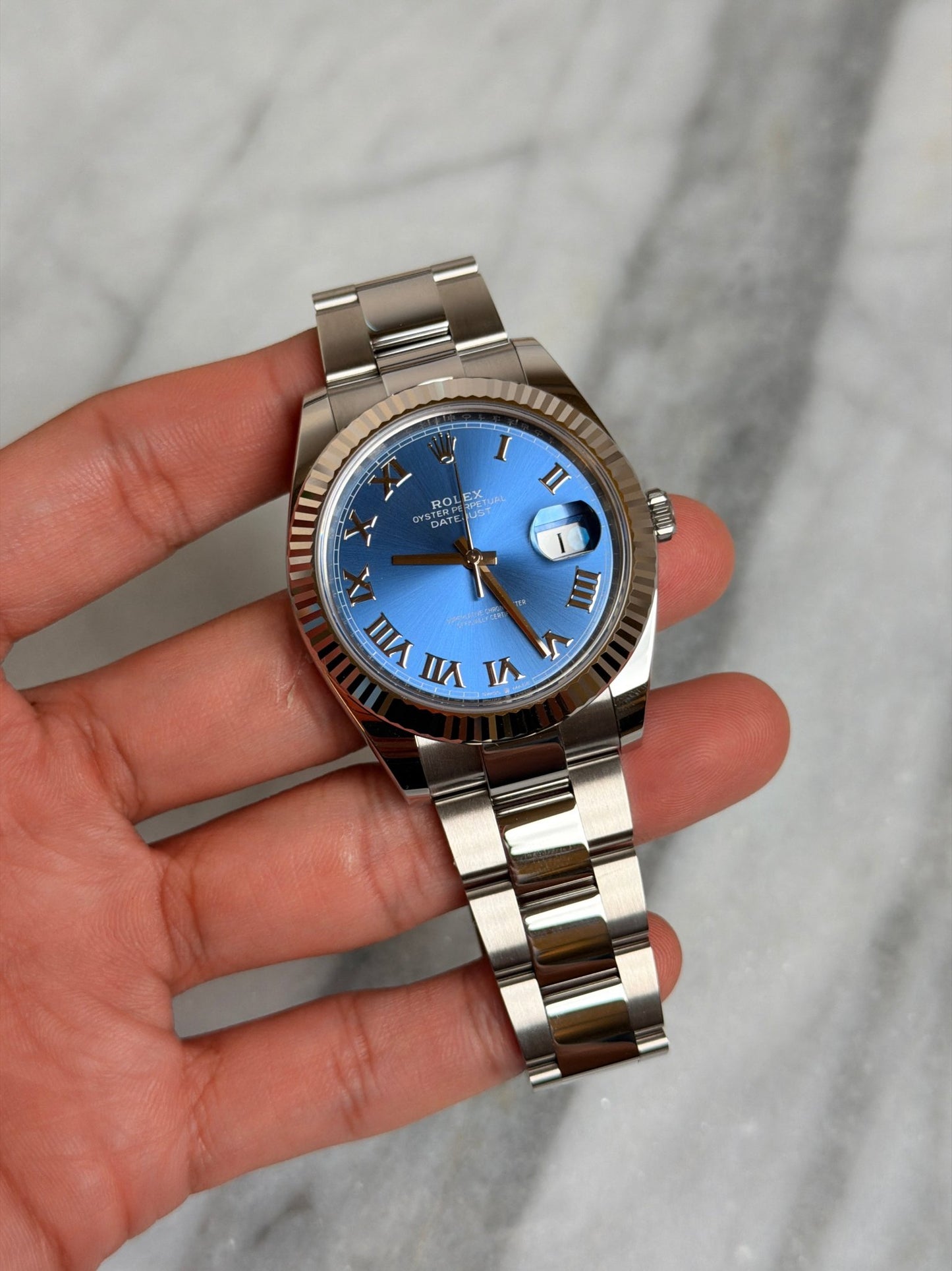 Rolex 2026 126334 Oyster Blue Roman New Complete 14155