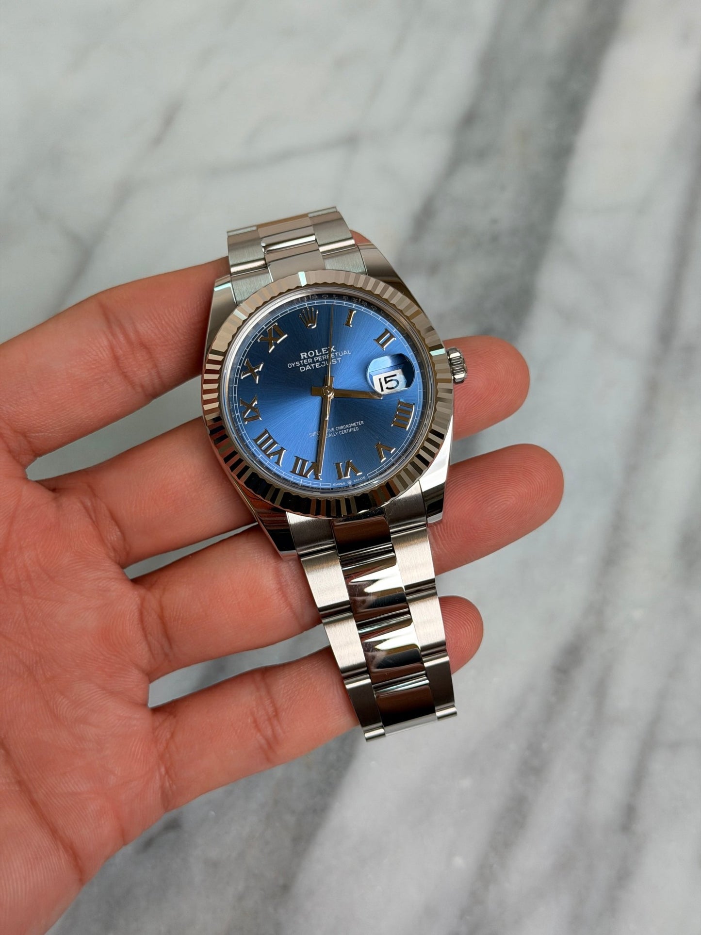 Rolex 2026 126334 Oyster Blue Roman New Complete 14910