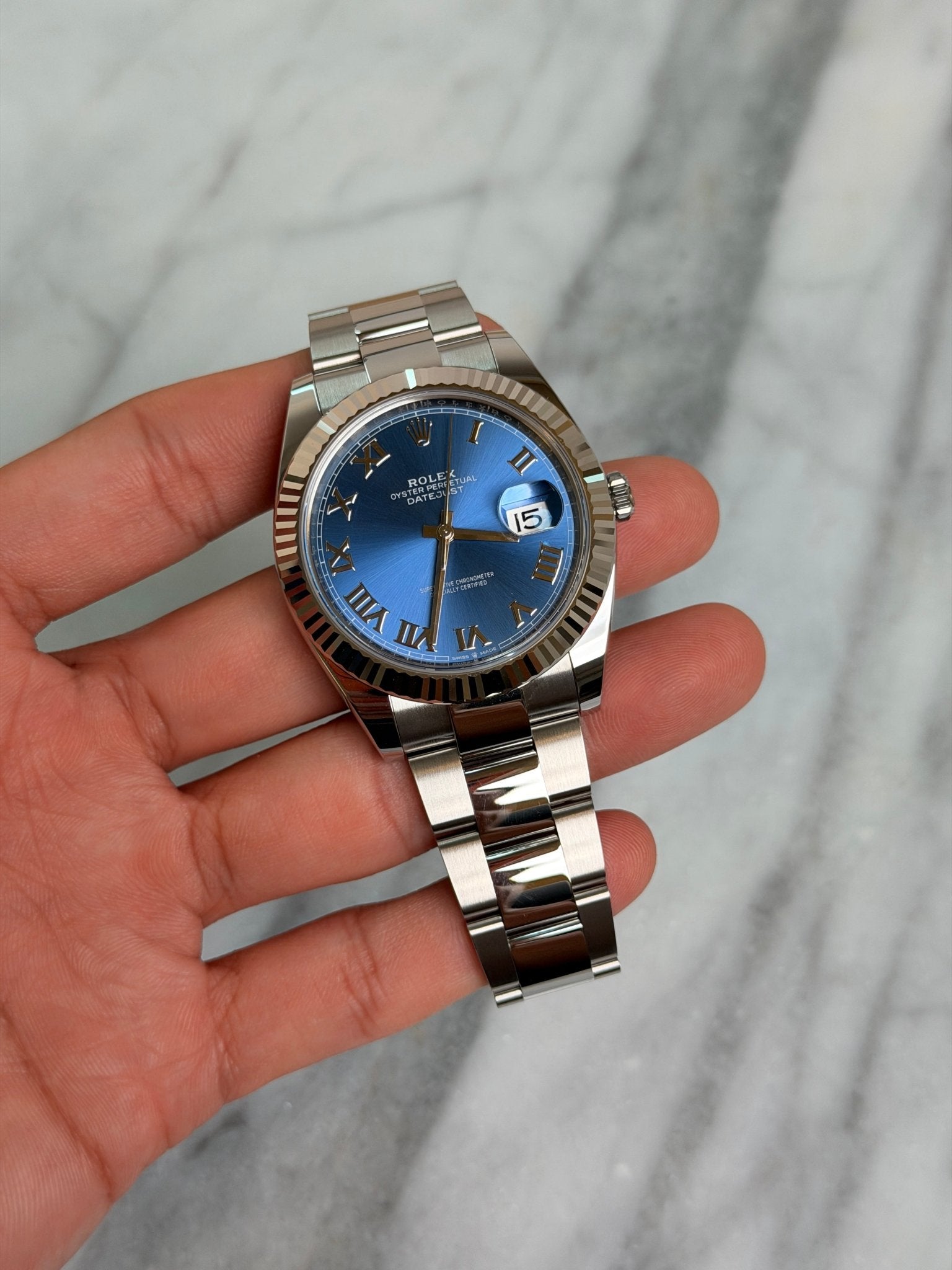 Rolex 2026 126334 Oyster Blue Roman New Complete 14910