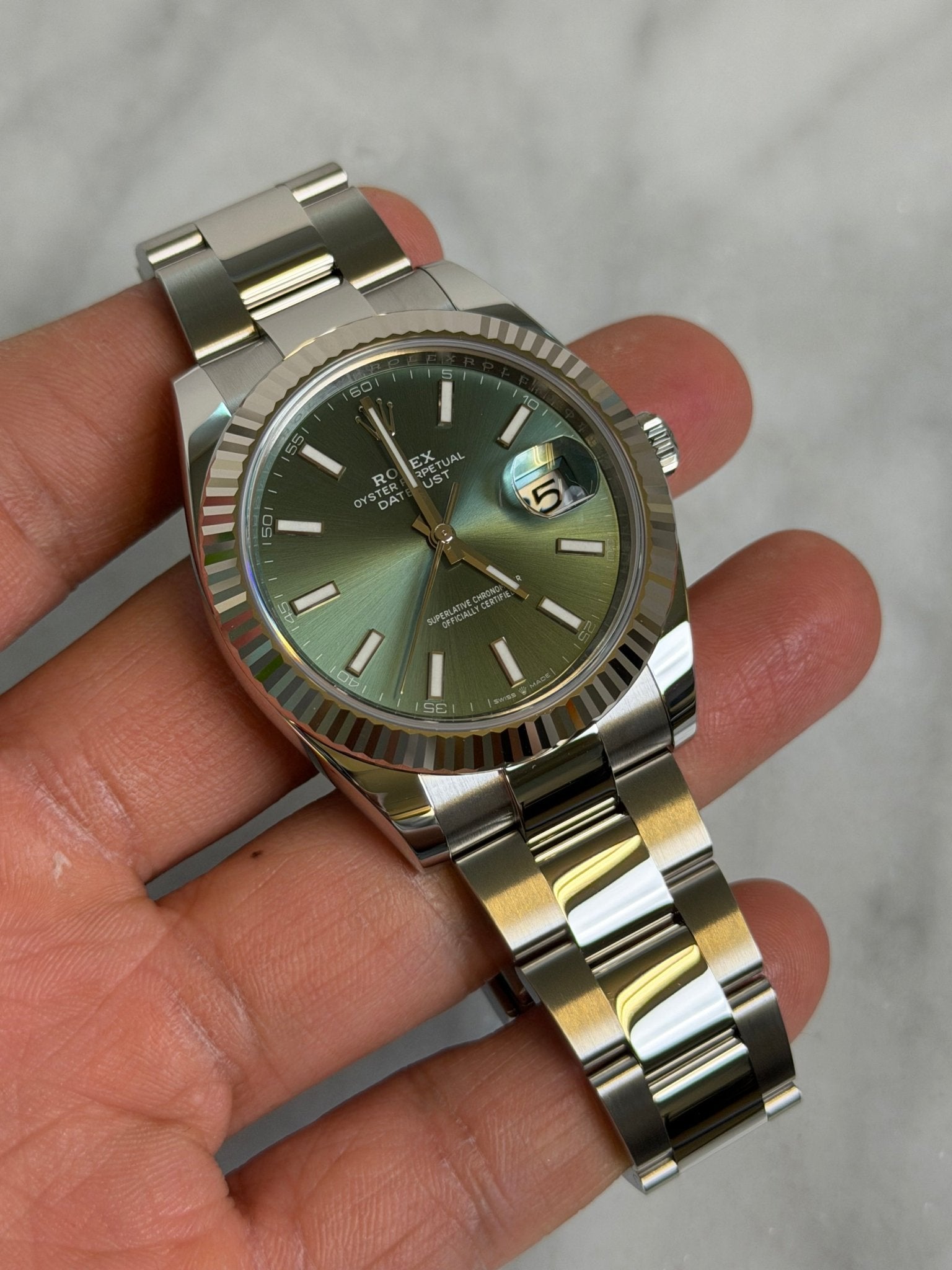Rolex 2026 126334 Oyster Green Index New Complete 14829