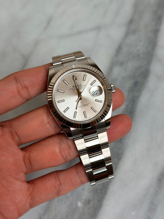 Rolex 2026 126334 Oyster Silver Index New Complete 14215