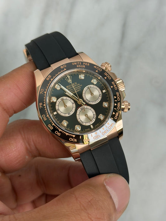 Rolex 2026 126515G Black Diamond, ED Straps New Complete 14789