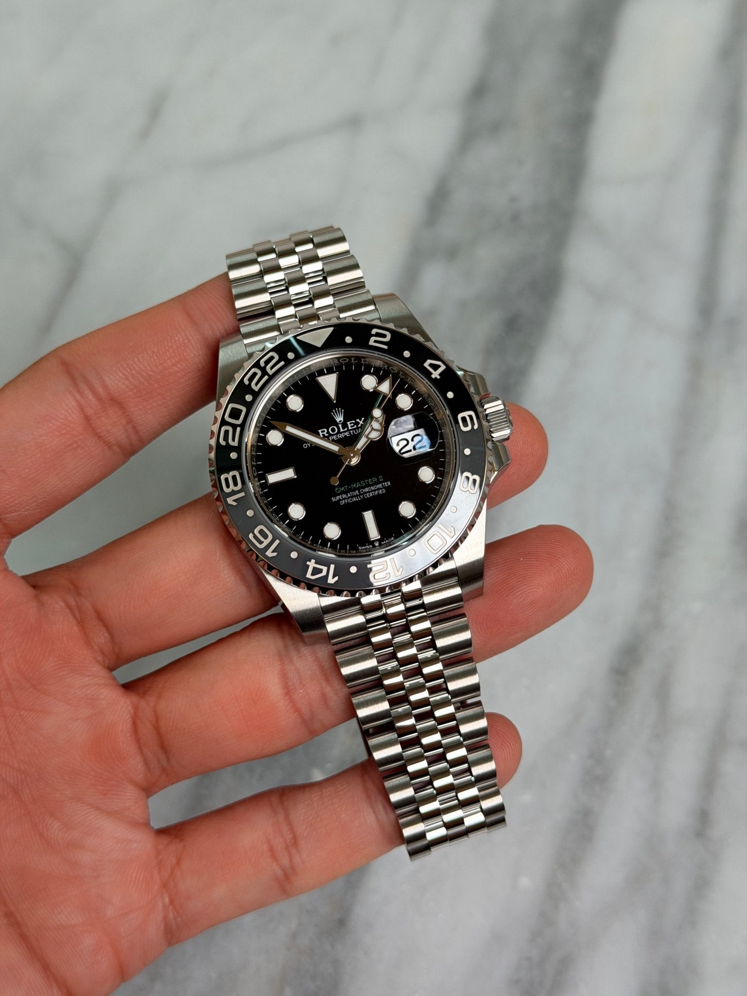 Rolex 2026 126710GRNR Jubilee Bruce Wayne New Complete 14898