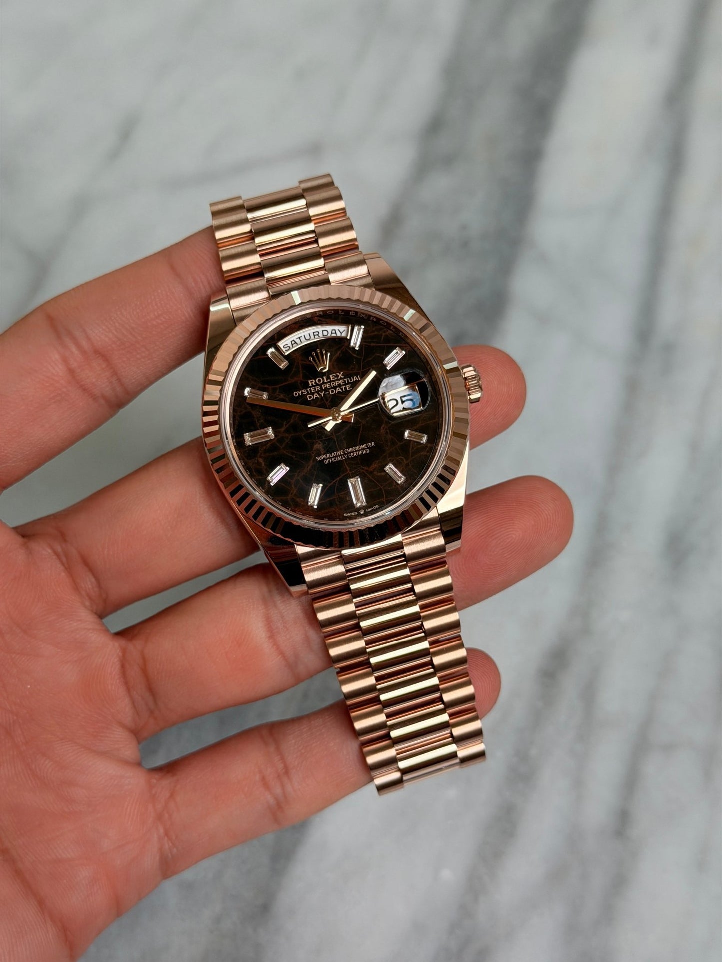 Rolex 2026 228235A Eisenkiesel New Complete 14903