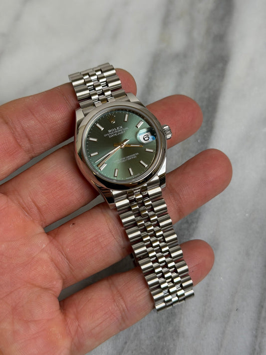 Rolex 2026 278240 Jubilee Green Index DJ31 New Complete 14427